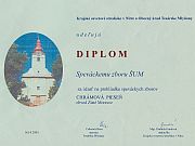 Diplom z prehliadky Chrámová pieseň - 2005
